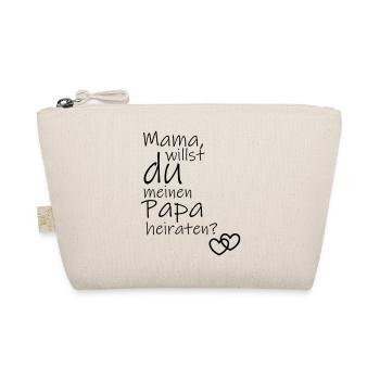 Mama, willst du meinen Papa heiraten? - Bio-Täschchen - Natur - Vorne