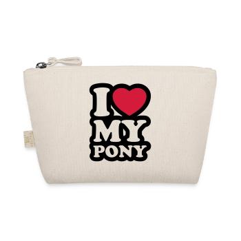 I love my pony - J'aime mon poney - Trousse biologique - nature - Devant