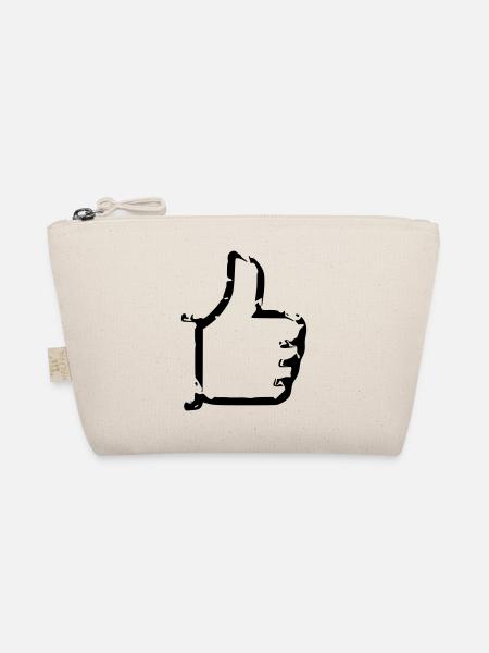 Gefällt mir - Daumen hoch - Comic - Organic Pouch - nature - Front