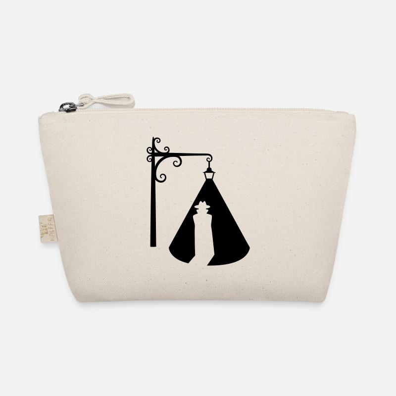 man under street light silhouette - Organic Pouch - nature