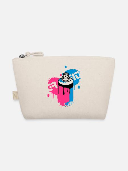 spray can Graffiti Style - Organic Pouch - nature - Front