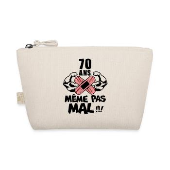 70 ans meme pas mal anniversaire muscle - Trousse biologique - nature - Devant