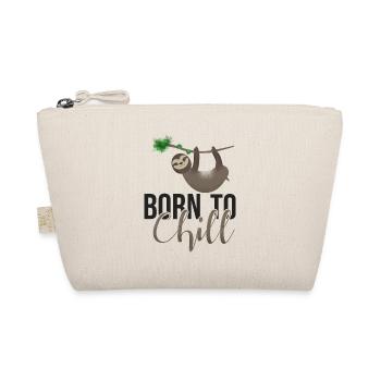 Born to Chill Sloth süßes Faultier - Bio-Täschchen - Natur - Vorne