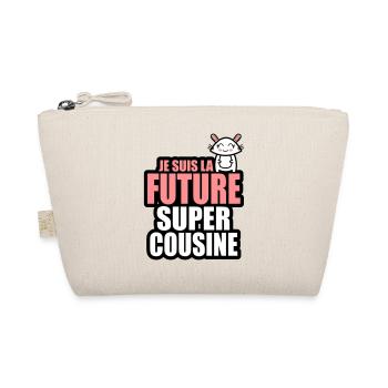 je suis la future super cousine - Trousse biologique - nature - Devant