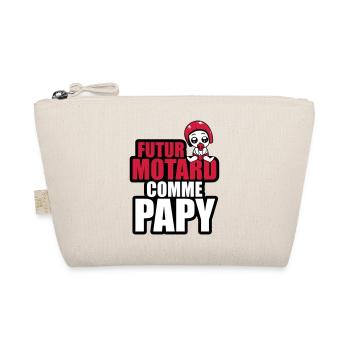 futur motard comme papy - Trousse biologique - nature - Devant