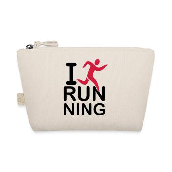 i_love_running_f2 - Bio-Täschchen - Natur - Vorne