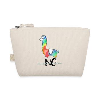 Cooles, buntes Lama lustiger Spruch "no probllama" - Bio-Täschchen - Natur - Vorne