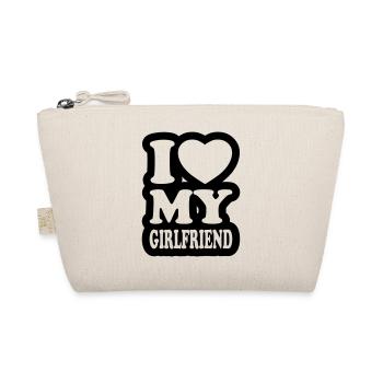 I love my girlfriend - Organic Pouch - nature - Front
