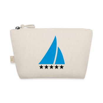 Segeln, 5 Sterne, Segler, Boot, Segelboot, Skipper - Bio-Täschchen - Natur - Vorne
