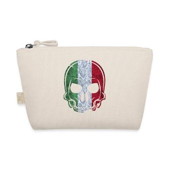 MMJ Italy flag skull - Organic Pouch - nature - Front