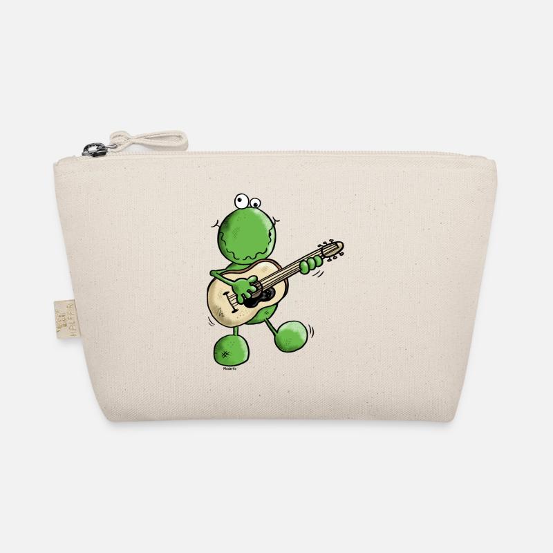Rock und Pop Frosch - Frösche - Bio-Täschchen - Natur