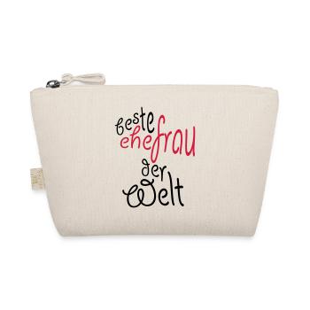 Geschenk für die beste Ehefrau der Welt - Bio-Täschchen - Natur - Vorne