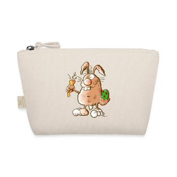 Flotter Osterhase - Bio-Täschchen - Natur - Vorne