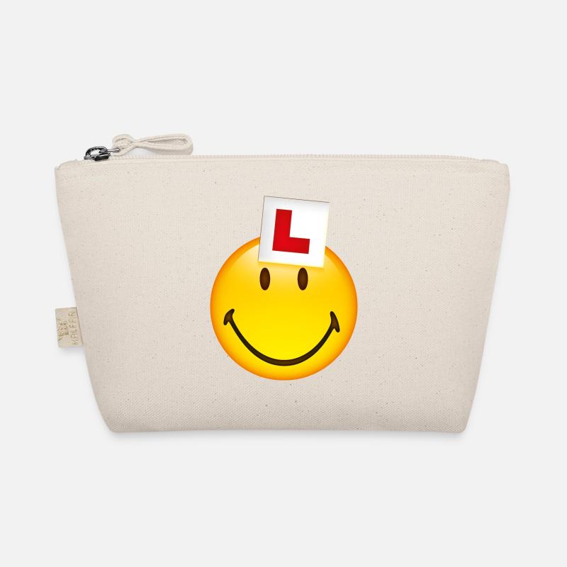Smiley New Driver - Bio-Täschchen - Natur