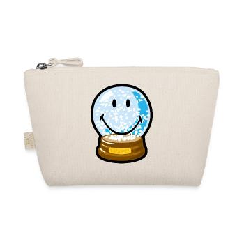 Smiley Snow Globe - Bio-Täschchen - Natur - Vorne