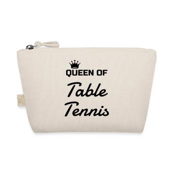 Table Tennis - Ping Pong - Sport - Racket - Ball - Bio-Täschchen - Natur - Vorne