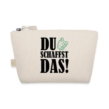 du_schaffst_das_02 - Bio-Täschchen - Natur - Vorne