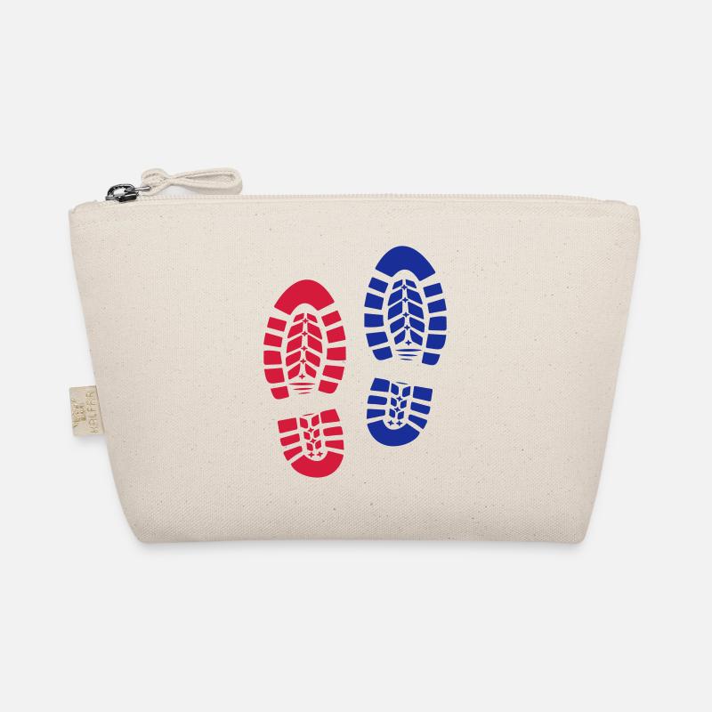 Fußabdruck Stiefel Wanderschuhe 2c Bio-Täschchen