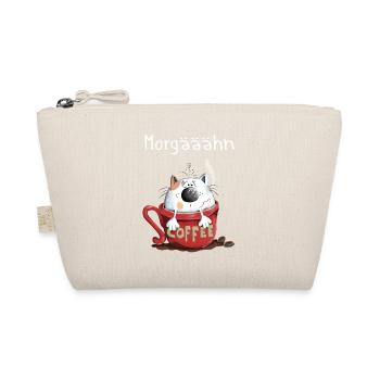 Morgähn Kaffee - Katze - Comic - Bio-Täschchen - Natur - Vorne