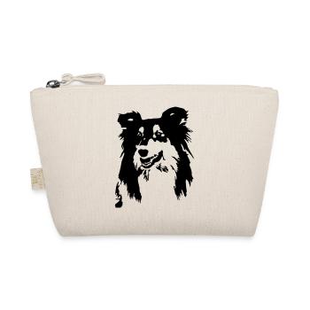 Collie head - Organic Pouch - nature - Front