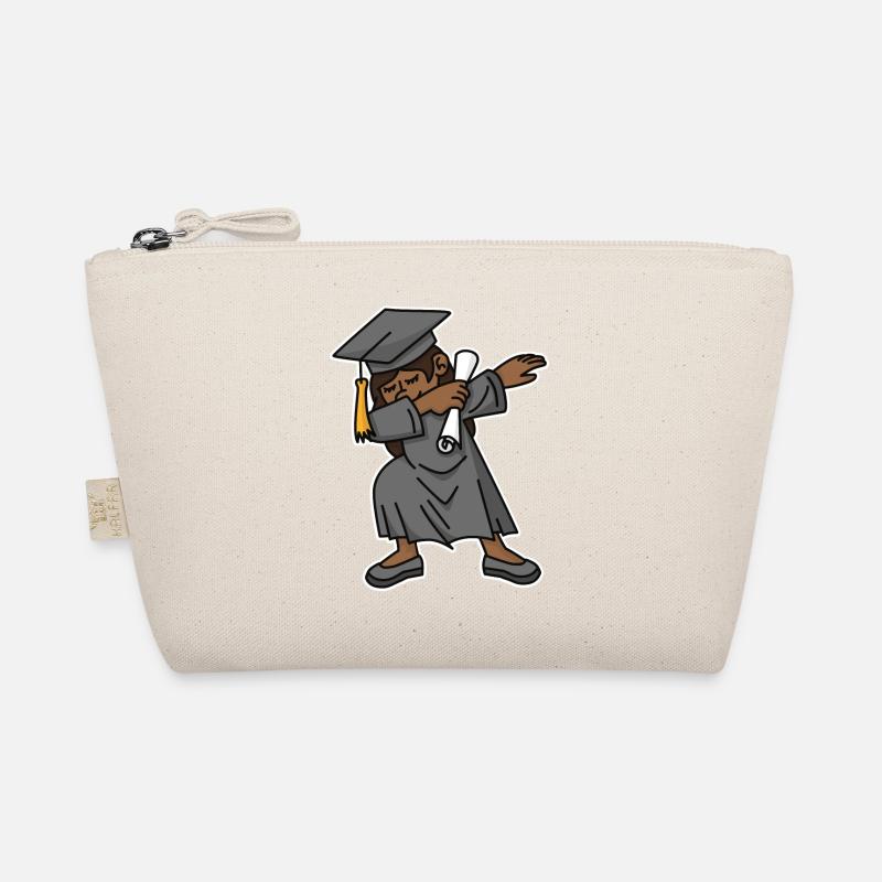 Schwarzes Mädchen Student dab Abschluss Schule Bio-Täschchen