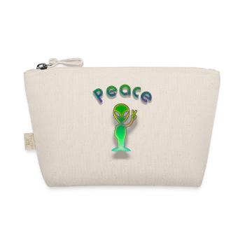 Peace Alien - Bio-Täschchen - Natur - Vorne