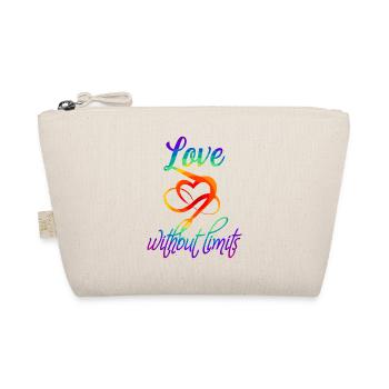 LOVE WITHOUT LIMITS | Liebe ohne Grenzen - Bio-Täschchen - Natur - Vorne