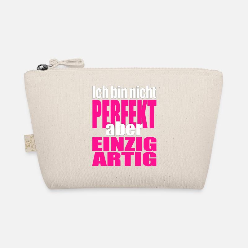 Nicht perfekt, einzigartig in Pink Bio-Täschchen