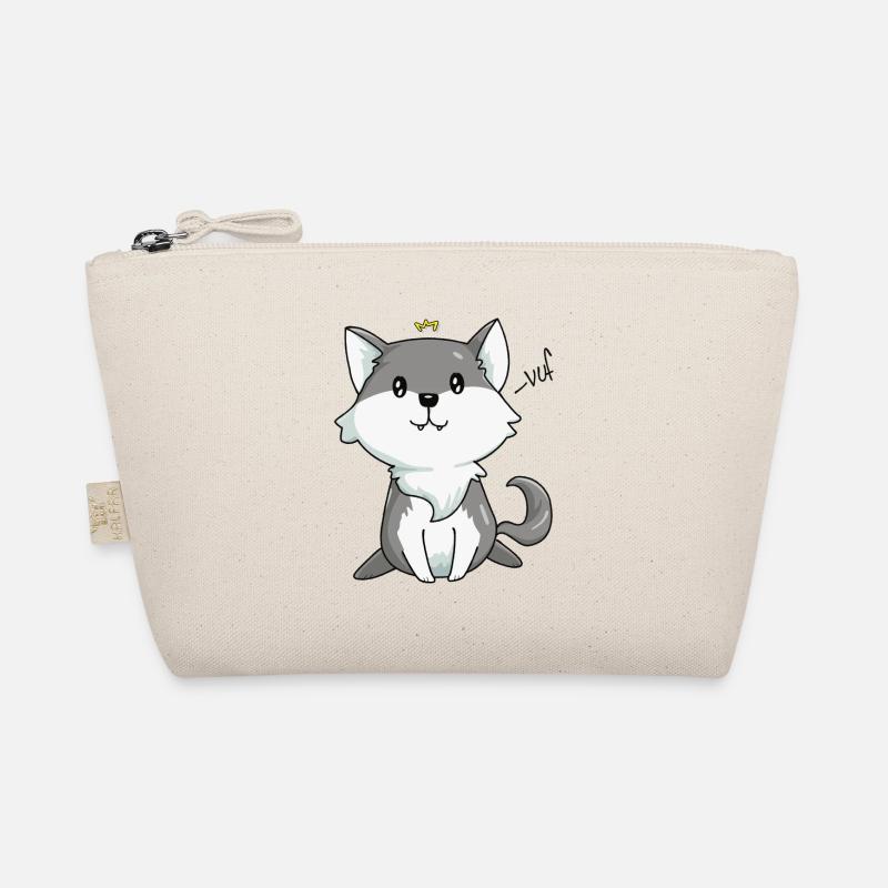 Kawaii wolf king Organic Pouch