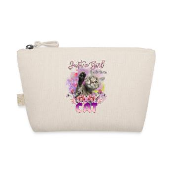 Juste une fille qui aime les chats - Trousse biologique - nature - Devant