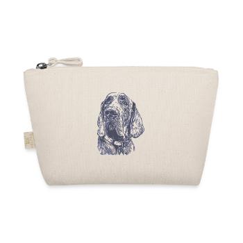 Chien Dogue Allemand gris argent gris clair - Trousse biologique - nature - Devant