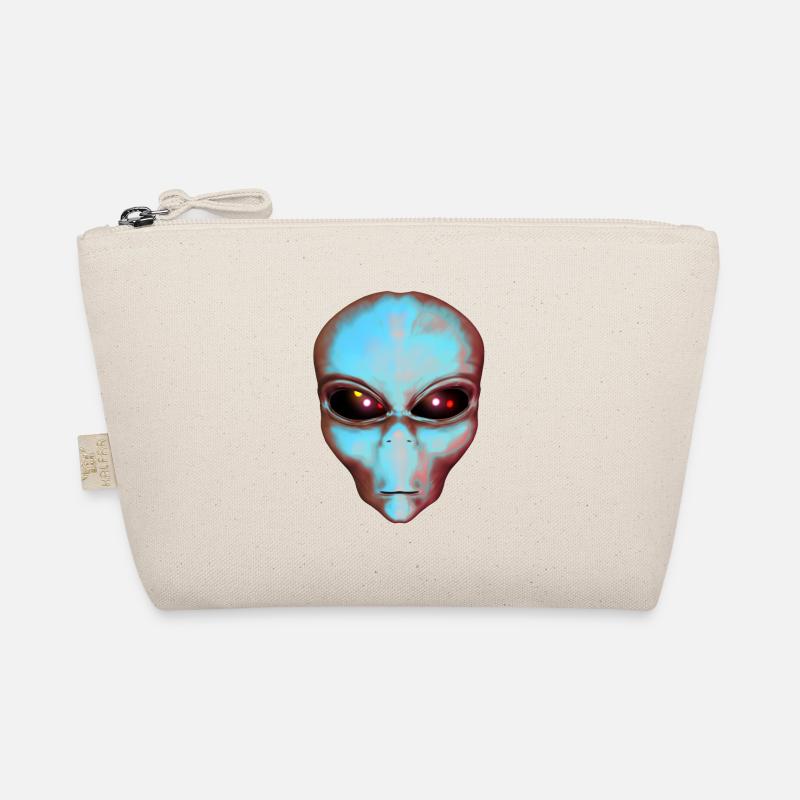 Alien head, alien, science fiction Organic Pouch