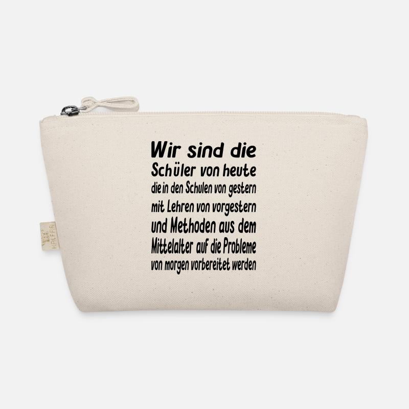 Wir sind die Schüler von heute - Vector Farbe Bio-Täschchen