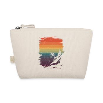 Downhill gift MTB mountain bike biker - Organic Pouch - nature - Front