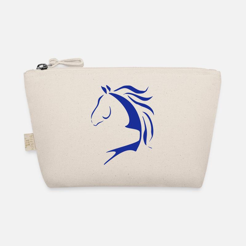 Pferdekopf, Pferdedesign, Pferd, Pferde Bio-Täschchen