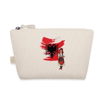 Albanien Flagge "Albanian Nuse" - Bio-Täschchen - Natur - Vorne
