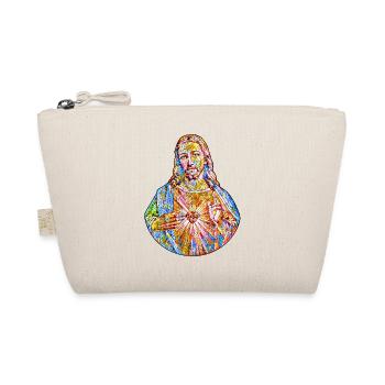I love Jesus Christ church windows * Jesus - Organic Pouch - nature - Front