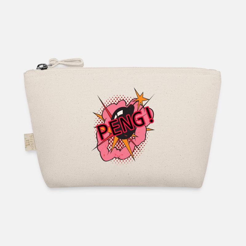 PENG! Bande dessinée dessin image bombe vintage rétro Trousse biologique