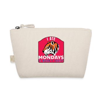 Monday,Mondays,I hate mondays,I ATE MONDAYS, Tiger - Bio-Täschchen - Natur - Vorne