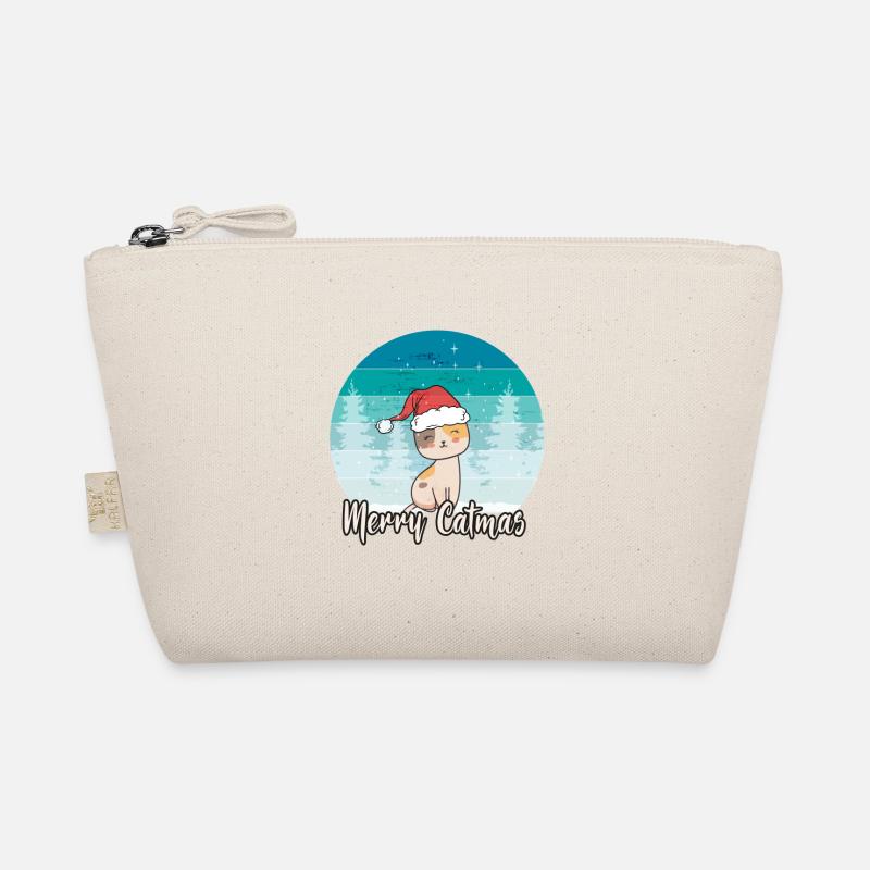 Joyeux Catmas | Cadeau de Noël pour chat Kitty Kitten Trousse biologique