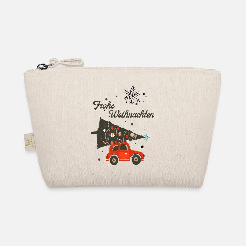 Frohe Weihnachten- Auto- Baum Bio-Täschchen
