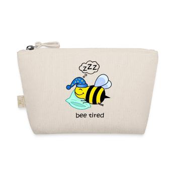 bee tired, drôle d’abeille fatiguée animaux doux dormir - Trousse biologique - nature - Devant