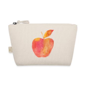 Red Apple Painted Watercolor Art Watercolor Red - Organic Pouch - nature - Front