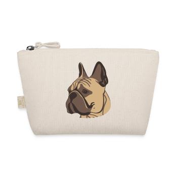 French Bulldog portrait - Bio-Täschchen - Natur - Vorne