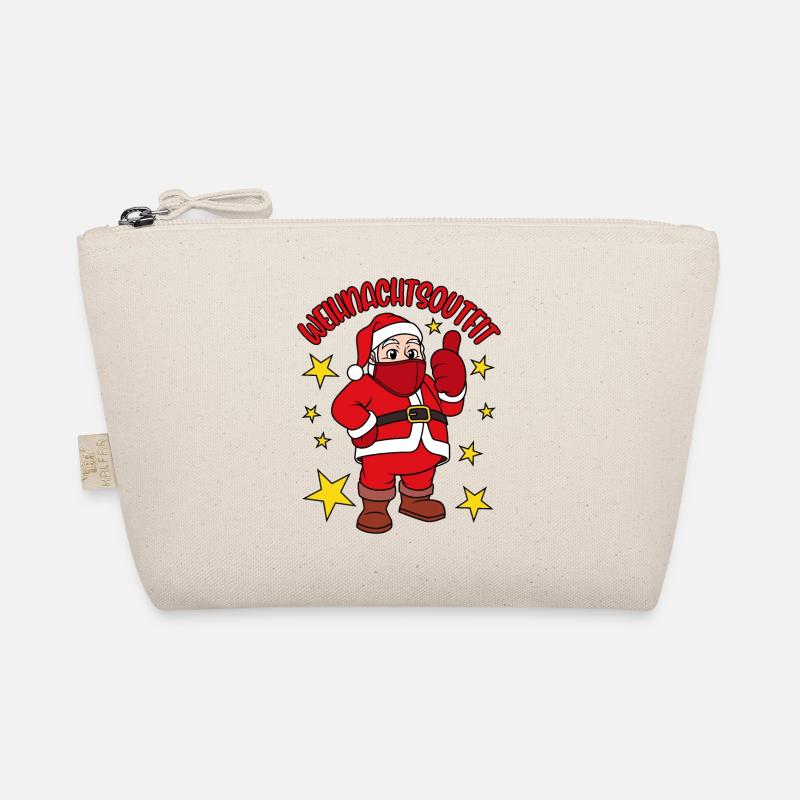 Weihnachtsoutfit 2021 - Bio-Täschchen - Natur