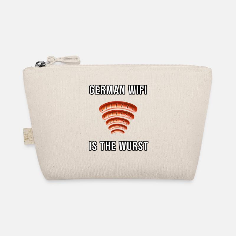 Bratwurst German Wifi Lustig Spruch Geschenk Wurst - Bio-Täschchen - Natur