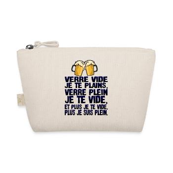 alcool humour verre vide plains plein biere citati - Trousse biologique - nature - Devant