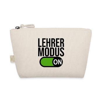 Lehrer Modus (schwarz) - Bio-Täschchen - Natur - Vorne