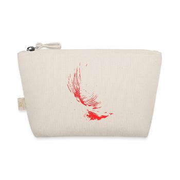 Abstraktes Design / Linie / Muster / Natur / rot - Bio-Täschchen - Natur - Vorne