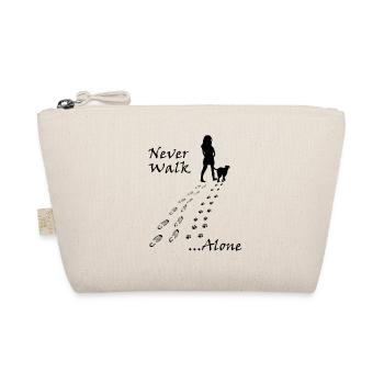 cute Never walk alone dogs design - Organic Pouch - nature - Front